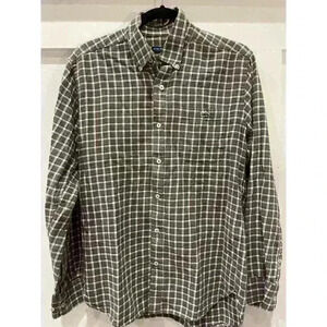 *Men's Fish Hippie Plaid Button Down, size medium